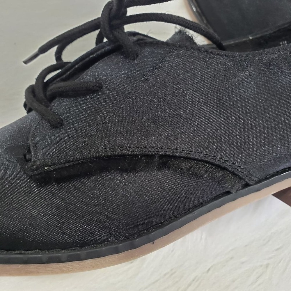 Sugar dramadays black satin oxford shoes‎ woman's size 7 NEW no lid on box - Picture 3 of 9